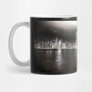 Hong Kong City And Victoria Harbour At Night Mug